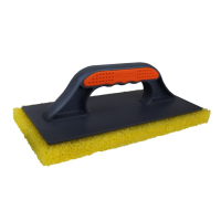 670-005 Терка DЕCOR, 2К, 280х140 мм, грубый желтый поролон (12/24)