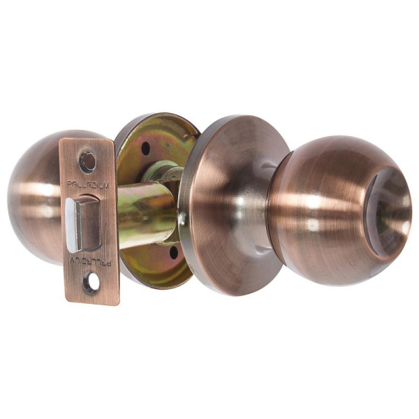 Замок Арсенал 607 AC PS (медь) компл. ручек(б/ключа,б/фиксатора)